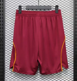 2025-26 Mens Roma home red player Shorts Pants