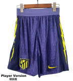 2025-26 Mens Atletico Madrid away player version  Purple Shorts Pants