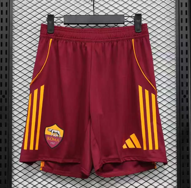 2025-26 Mens Roma home red player Shorts Pants