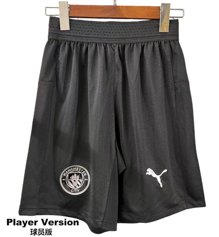 2025-26 Mens Manchester City  player black Shorts Pants