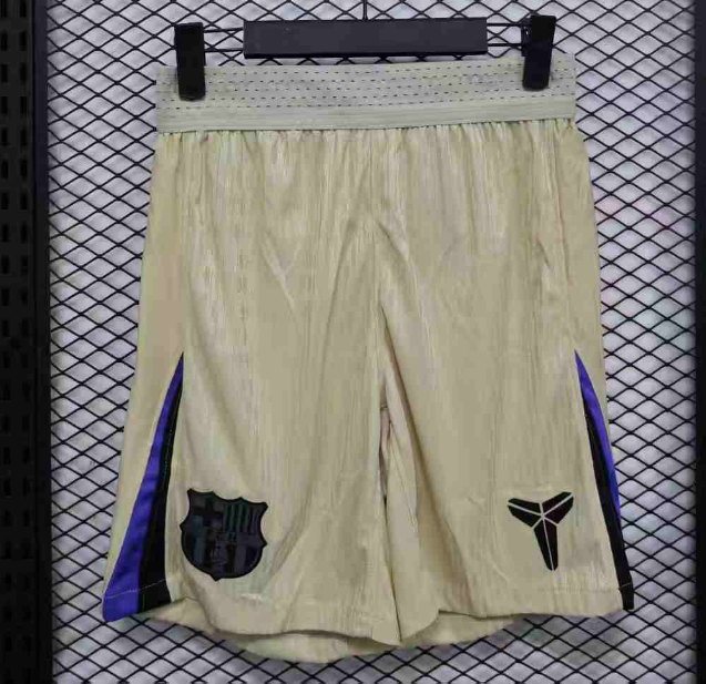 2025-26 Mens Barcelona player away  Shorts Pants