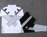 2026-27 Real Madrid White Kids Half Pull Tracksuit #E26016