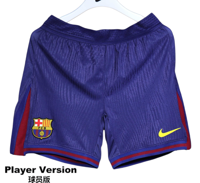 2025-26 Mens Barcelona player home football match Shorts Pants