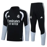 2026-27  Real Madrid Black Half Pull Tracksuit #B26013(半拉链)