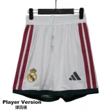 2026-27 Mens Real Madrid home player Shorts Pants