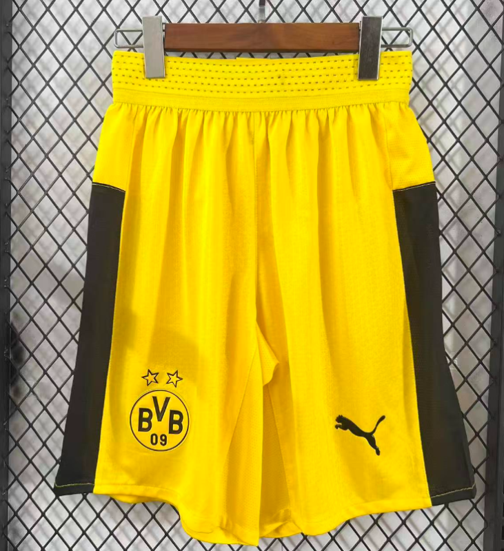 2025-26 Mens Borussia Dortmund player version yellow Shorts Pants