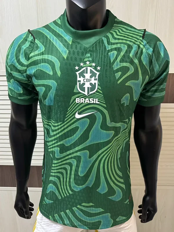 2026-27 Brazil Green Goalkeeper Player Version Soccer Jersey