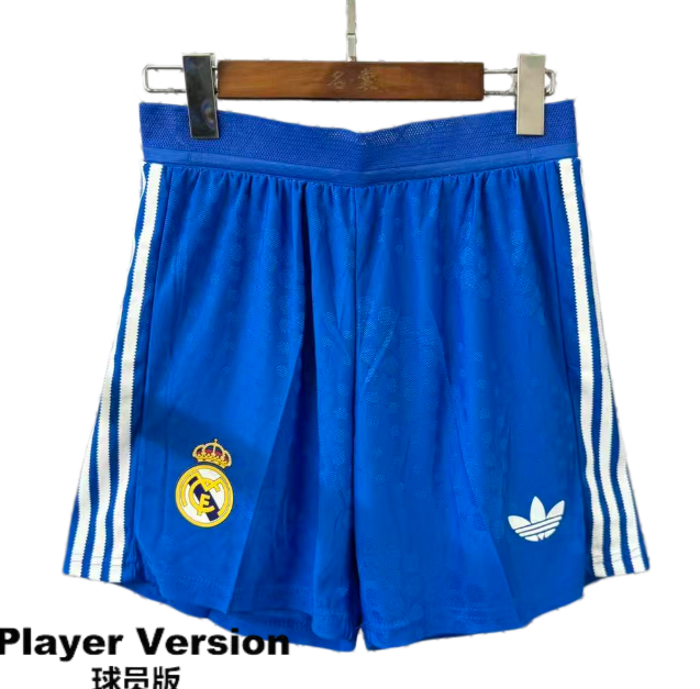 2025-26 Mens Real Madrid  Third away player version  Shorts Pants