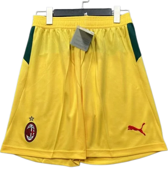 2025-26  Mens  AC Milan  Third Away yellow Shorts Pants
