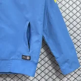 2015-2016  Barcelona Blue Retro Windbreaker