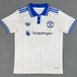 2026-27 Mens Manchester United White Polo Fans Soccer Jersey