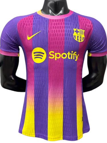 2025-26  Barcelona Purple Pink Special Edition Player Version Soccer Jersey
