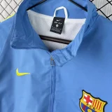2015-2016  Barcelona Blue Retro Windbreaker
