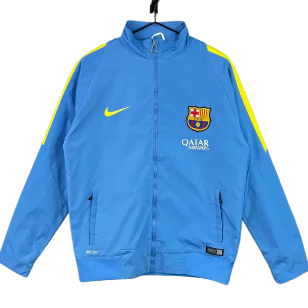 2015-2016  Barcelona Blue Retro Windbreaker