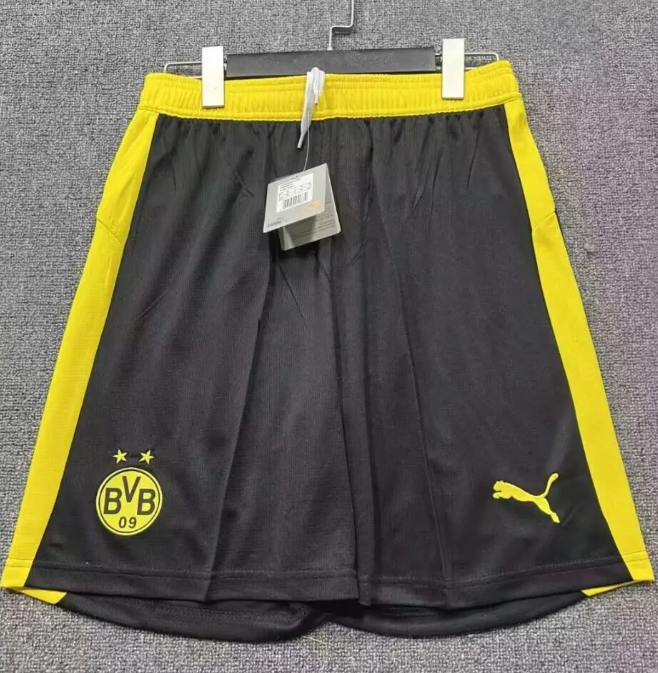 2025-26 Mens Borussia Dortmund home black Shorts Pants