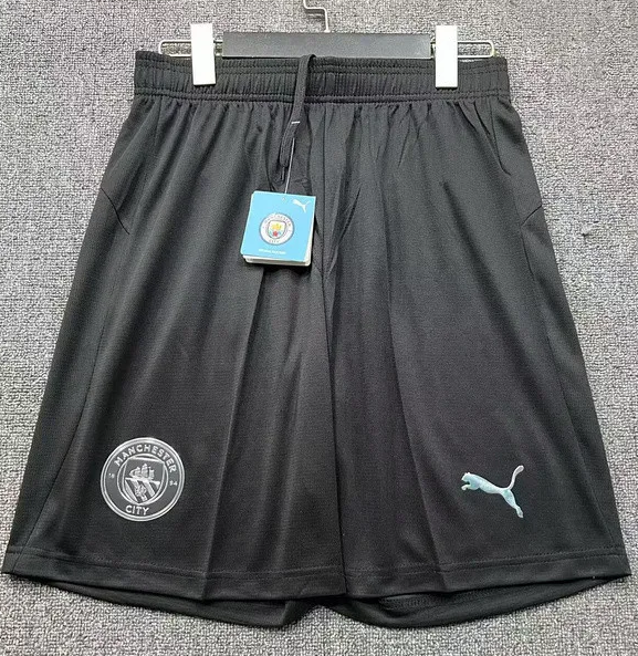 2025-26 Mens Manchester City away black Shorts Pants