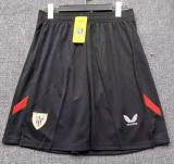 2025/26 Mens Athletic Bilbao home balck Shorts Pants