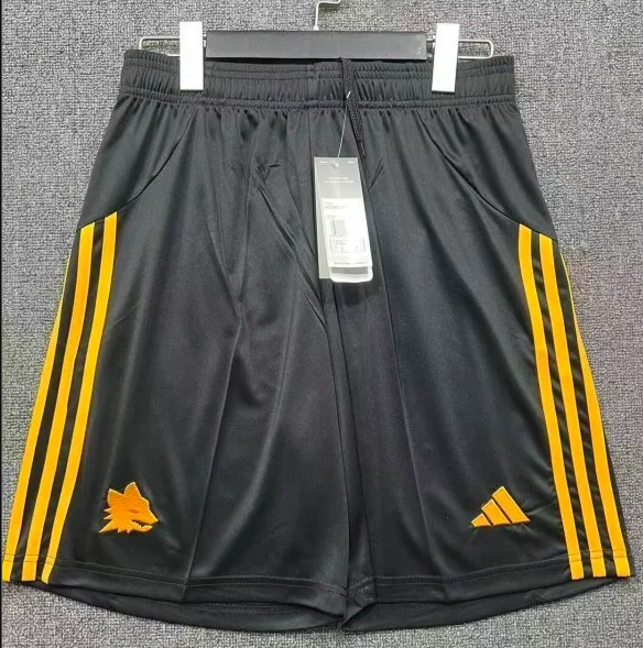 2025-26 Mens Roma  away black Shorts Pants