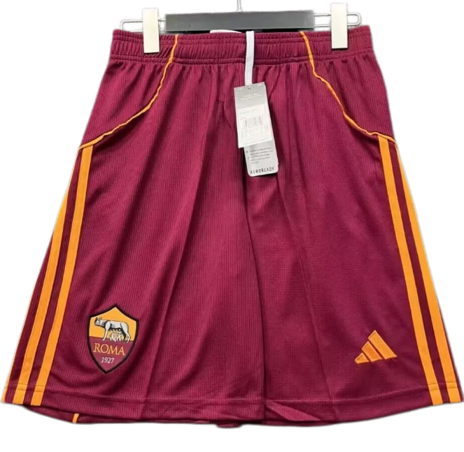 2025-26 Mens Roma home red Shorts Pants