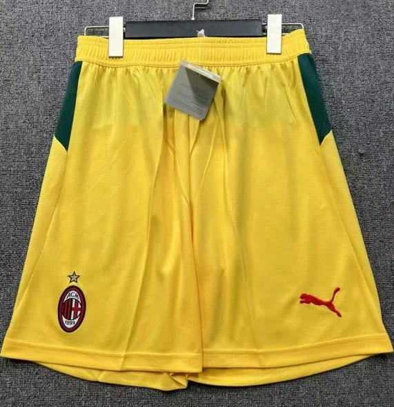 2025-26  Mens  AC Milan  Third Away yellow Shorts Pants