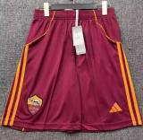 2025-26 Mens Roma home red Shorts Pants