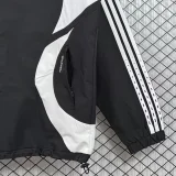 2006-2007  Real Madrid Black Retro Windbreaker
