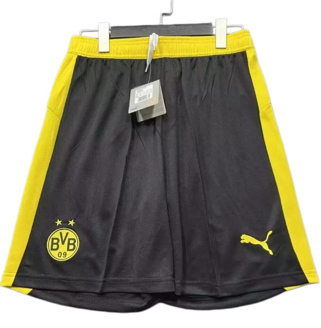 2025-26 Mens Borussia Dortmund home black Shorts Pants