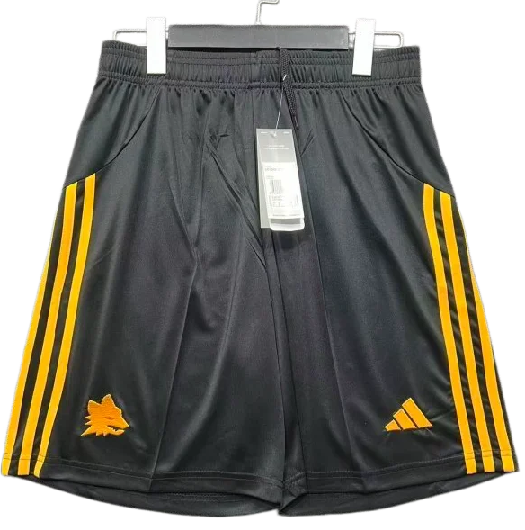 2025-26 Mens Roma  away black Shorts Pants