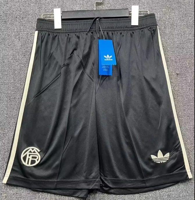 2025-26 Mens Bayern Munich black  third away Shorts Pants