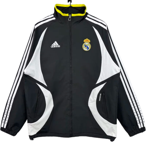 2006-2007  Real Madrid Black Retro Windbreaker