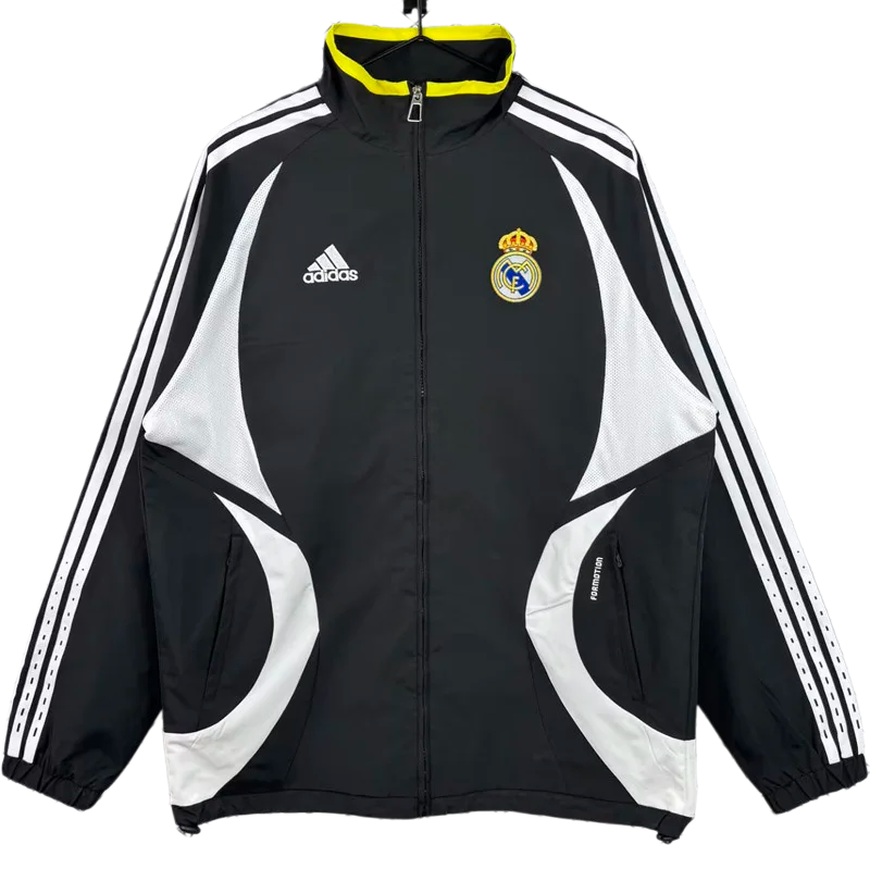 2006-2007  Real Madrid Black Retro Windbreaker