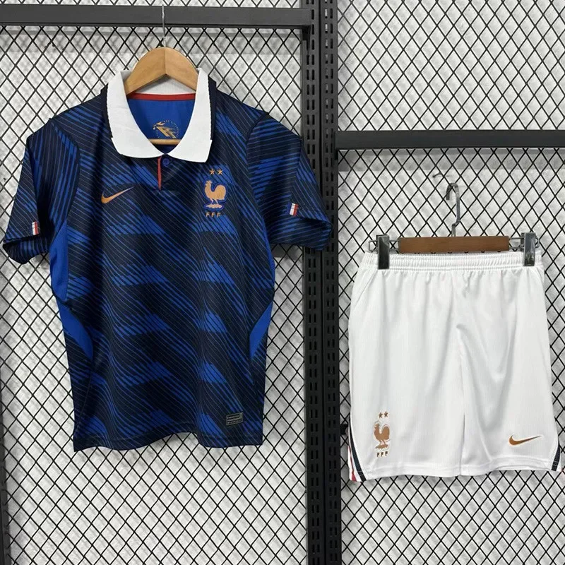 2026-27 Kids France home Soccer Jersey