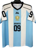 09 Sports Casual Edition Blue White Training Shirts