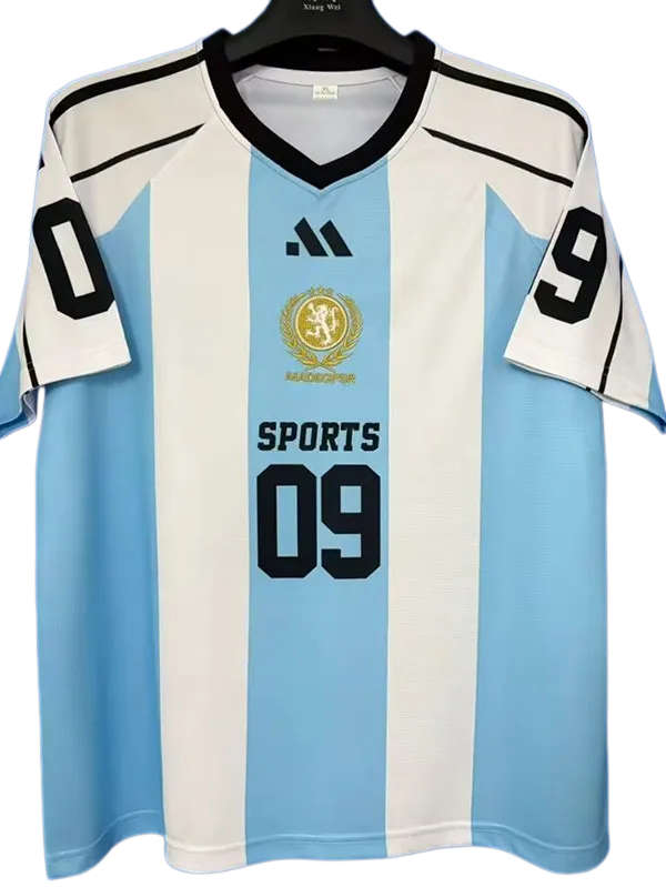 09 Sports Casual Edition Blue White Training Shirts