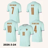 2026-27 Kids  France Away Soccer Jersey
