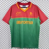 1995-1996 Roma Red Gren Retro soccer jersey
