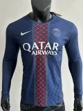 2025-26 PSG Home Long Sleeve Player Version Soccer Jersey