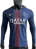 2025-26 PSG Home Long Sleeve Player Version Soccer Jersey