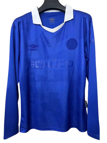 2025-26 Bielefeld Blue 100th Anniversary Long Sleeve Soccer Jersey