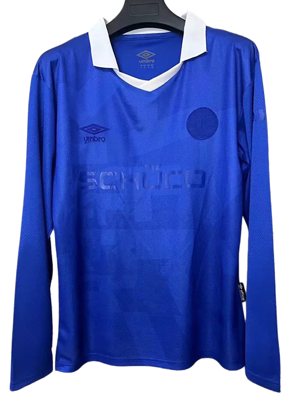 2025-26 Bielefeld Blue 100th Anniversary Long Sleeve Soccer Jersey