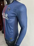 2025-26 PSG Home Long Sleeve Player Version Soccer Jersey