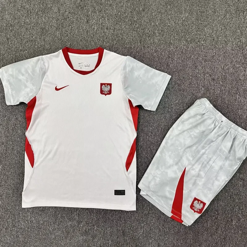 2026-27 Kids Poland Home  Soccer Jersey