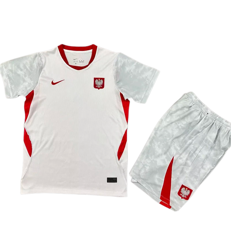 2026-27 Kids Poland Home  Soccer Jersey
