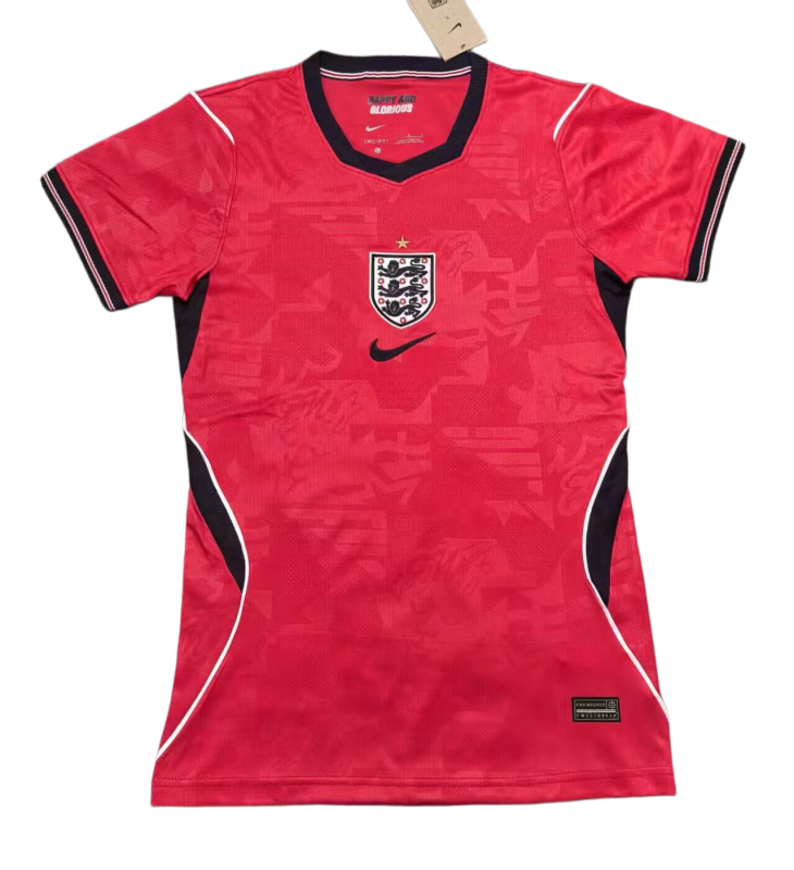 2026-27 Women England away  Red  Soccer Jersey