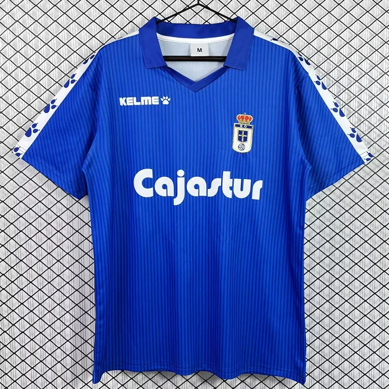 1992-1993 Real Oviedo Home Retro Soccer Jersey