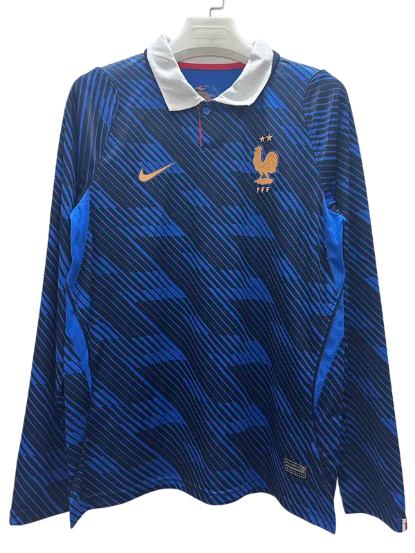 2026-27 France Home Long Sleeve Soccer Jersey