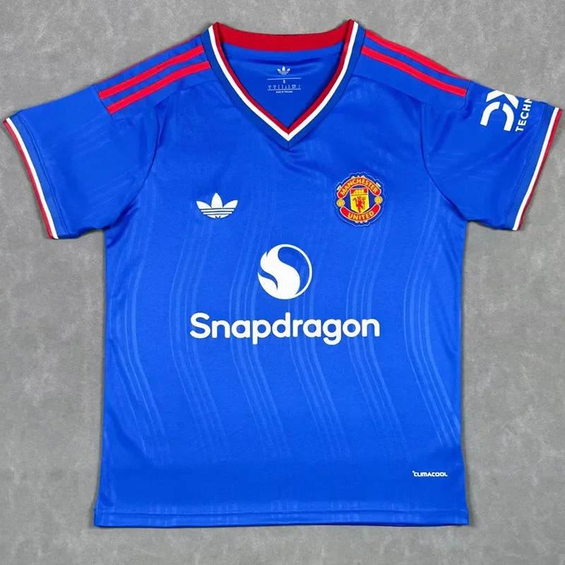 2026-27 Mens Manchester United Blue Special Edition Fans Soccer Jersey