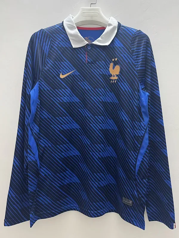 2026-27 France Home Long Sleeve Soccer Jersey