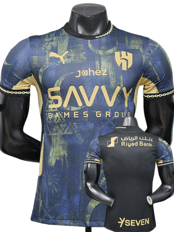 2026 Al-Hilal Blue Black Special Edition Player Version Soccer Jersey