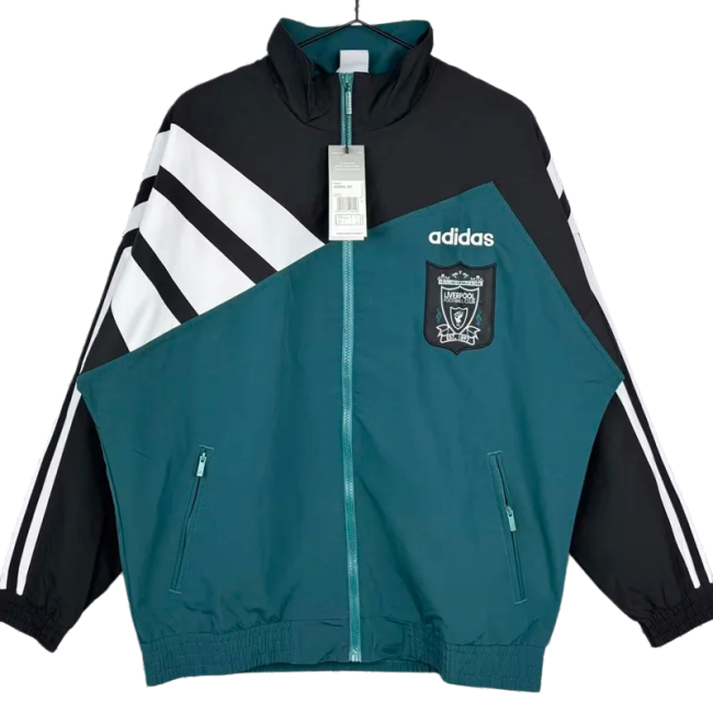 1995-1996 LIV Black Green Retro Windbreaker